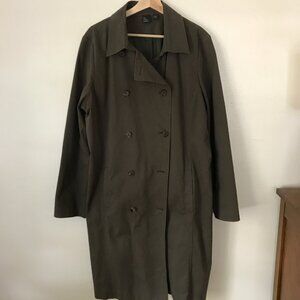 Eileen Fisher Project Trench Coat XL Army Green